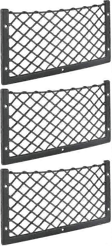 3 Pack Car Storage Net 36 X 18cm High Elasticity Storage Net For Luggage Magazines T4 T5 T6 For Van Caravan Motorhome Truck