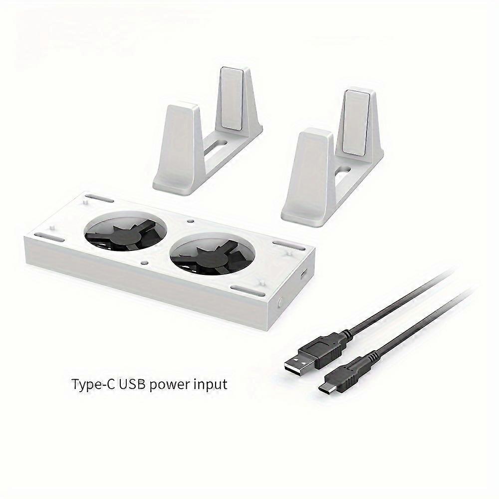 Vertical Cooling Stand for Xbox Series S with 4-Level Adjustable Fan Speed, Dual USB Ports, LED Indicator, Type-C Power Input, Fan Control Switch  Gam