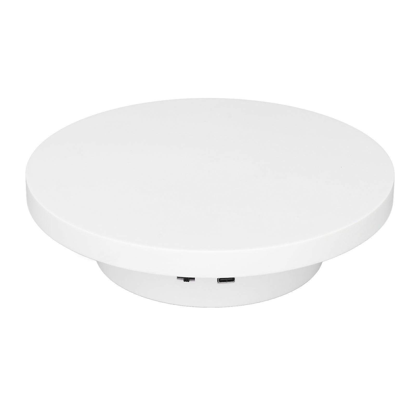 Motorized Rotating Display Stand 360 Degree Turntable for Small Products 3kg Capacity - 20cm Diameter