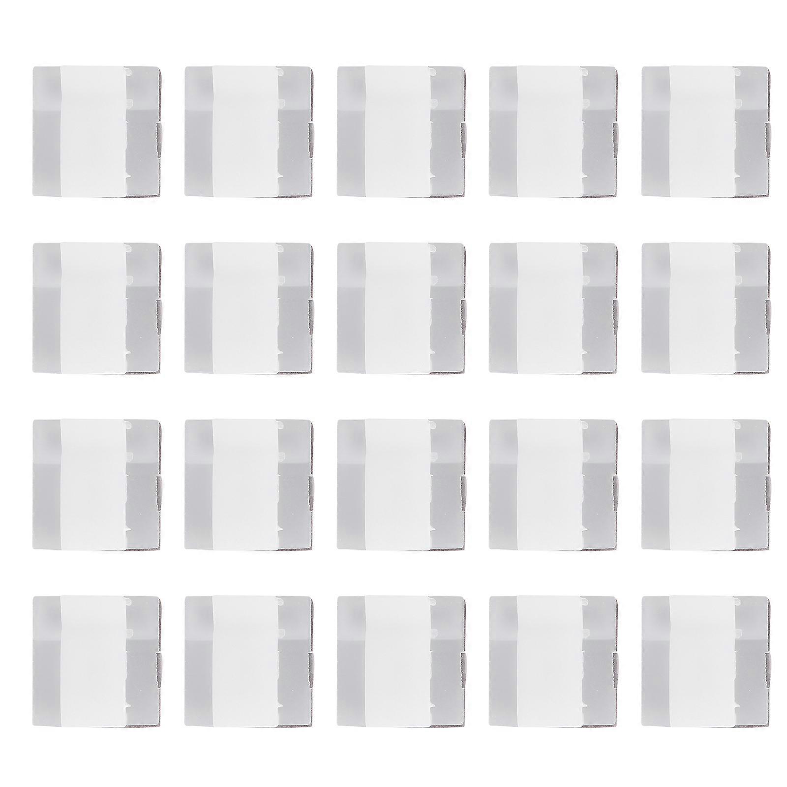 100 Pcs Mini Outdoor Cable Clips Light Clips Decoration Clips Self Adhesive Hook