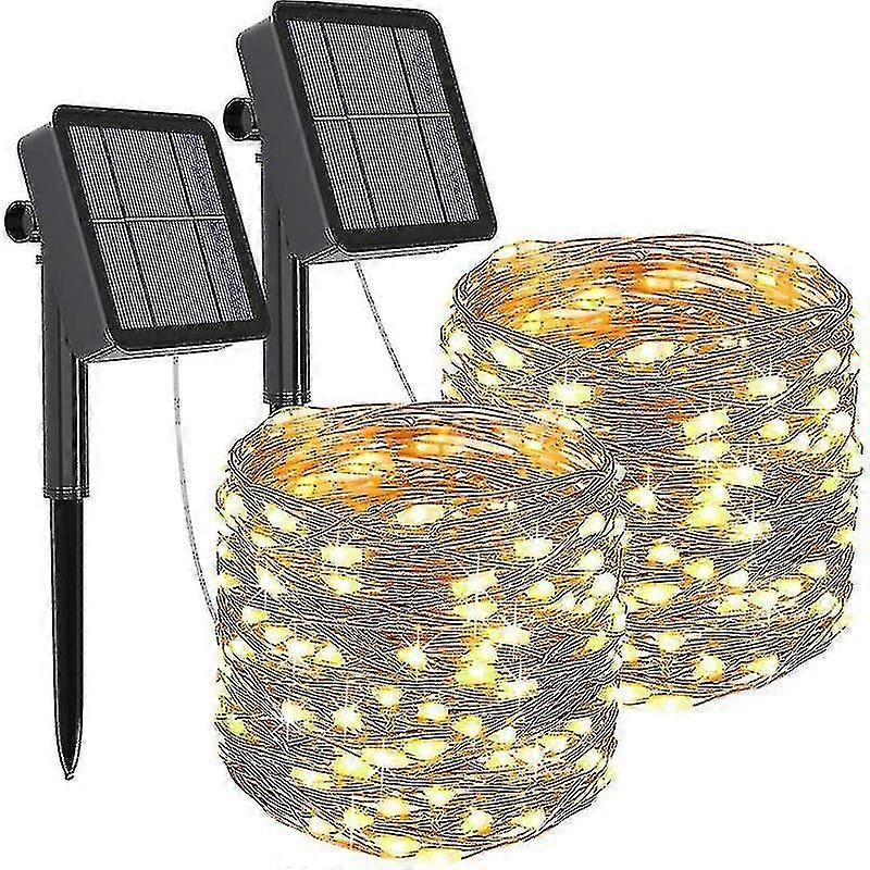2er-Pack Solarleuchten für den Außenbereich für die Gartendekoration