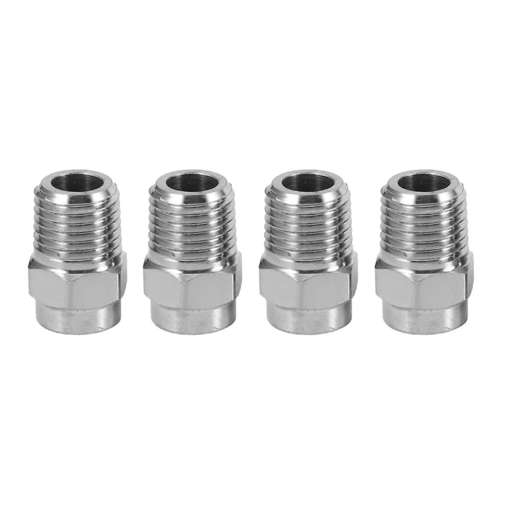 4 Pcs Pressure Washer Surface Nozzle Replacement Thread Type Spray Nozzle to Water Broom and Underc