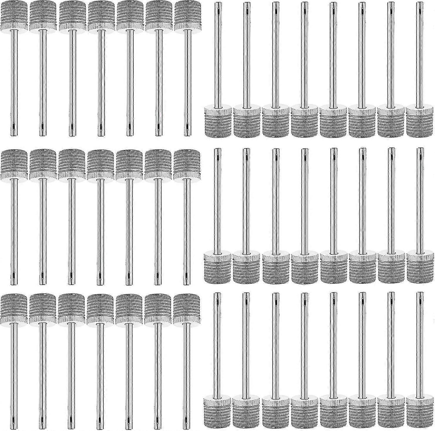 100片空气泵充气针不锈钢球泵空气充气销，适用于运动球、篮球、足球、排球、橄榄球