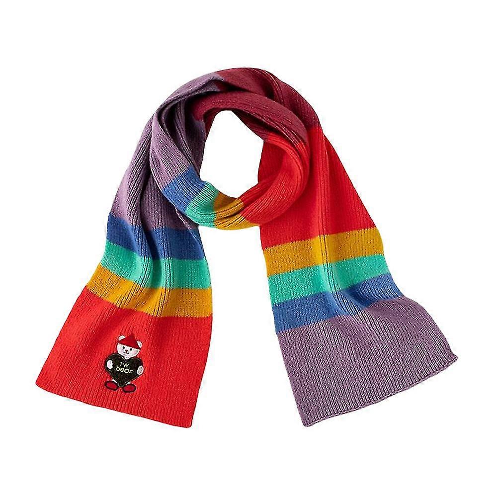 Woman\'s Large Winter Scarf With Thick Warm Wool Cute Design For Cold Weather