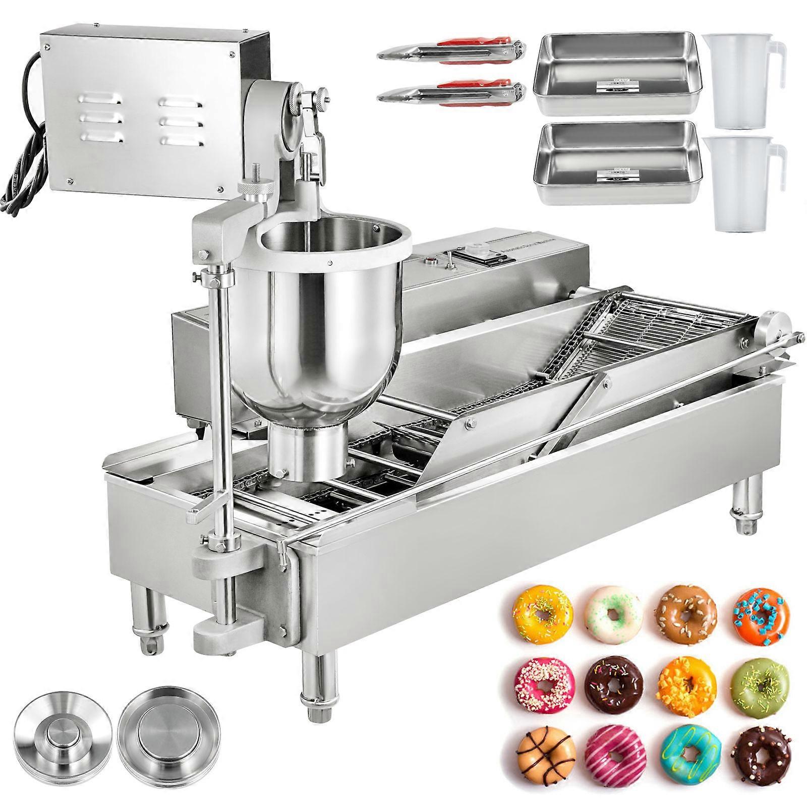 Automatische Donut-Maker-Maschine 2 Reihen Automatischer Donut-Maker 7L 304 Edelstahl-Automatik-Donut-Maschine