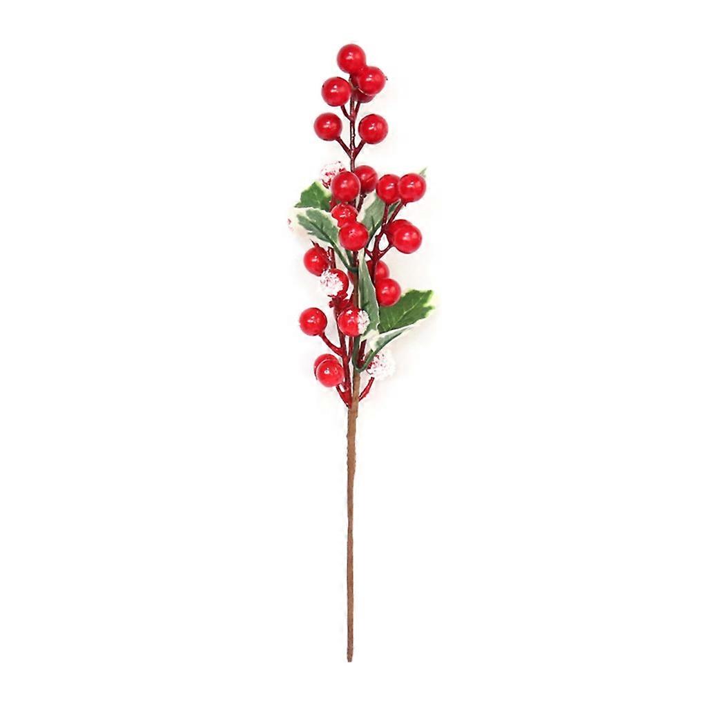 Artificial Red Berry Stems for Christmas Tree Wreath Snowflake Berries Picks
