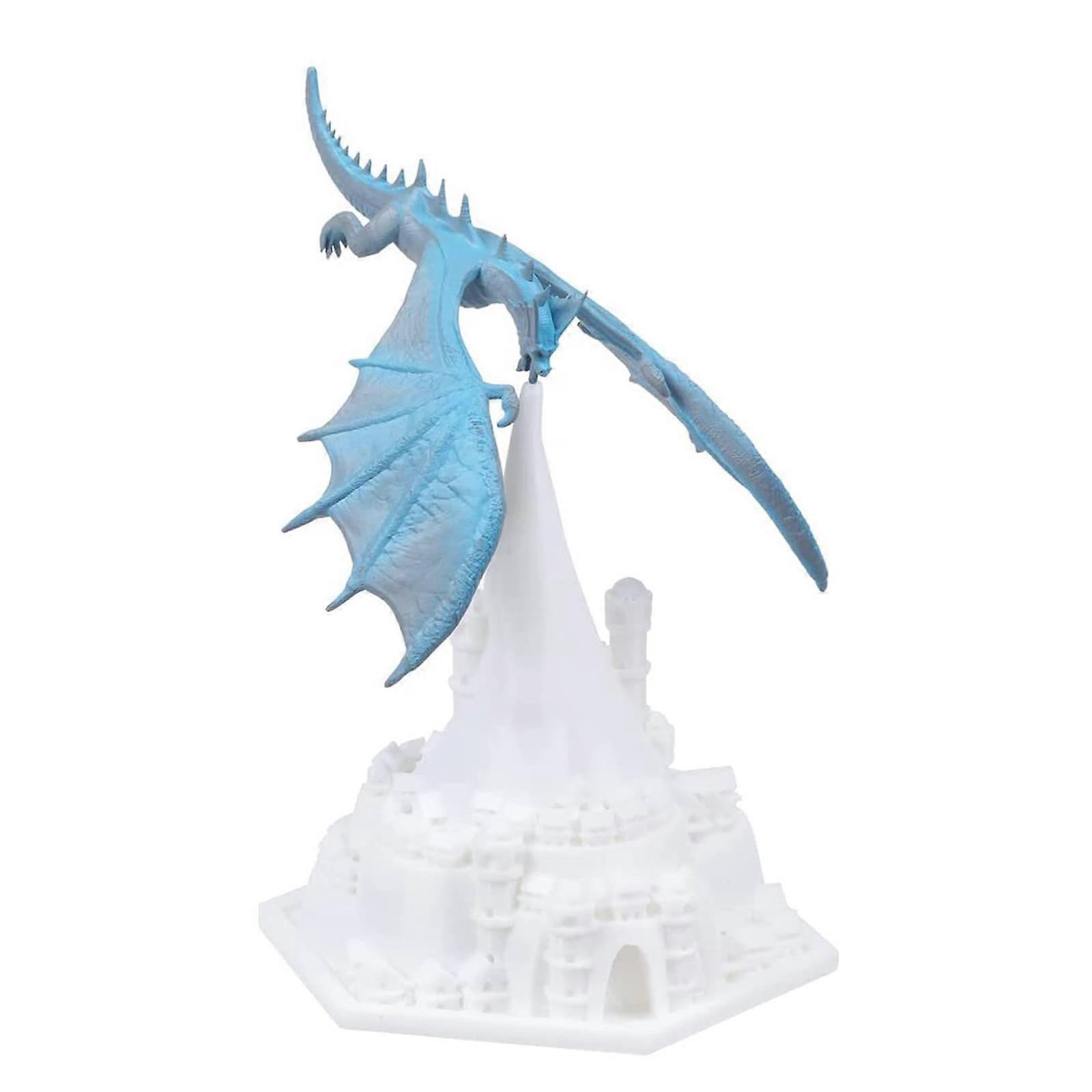 3D dobíjecí tištěný oheň chrlící drak tvar noční měkké světlo lampa USB