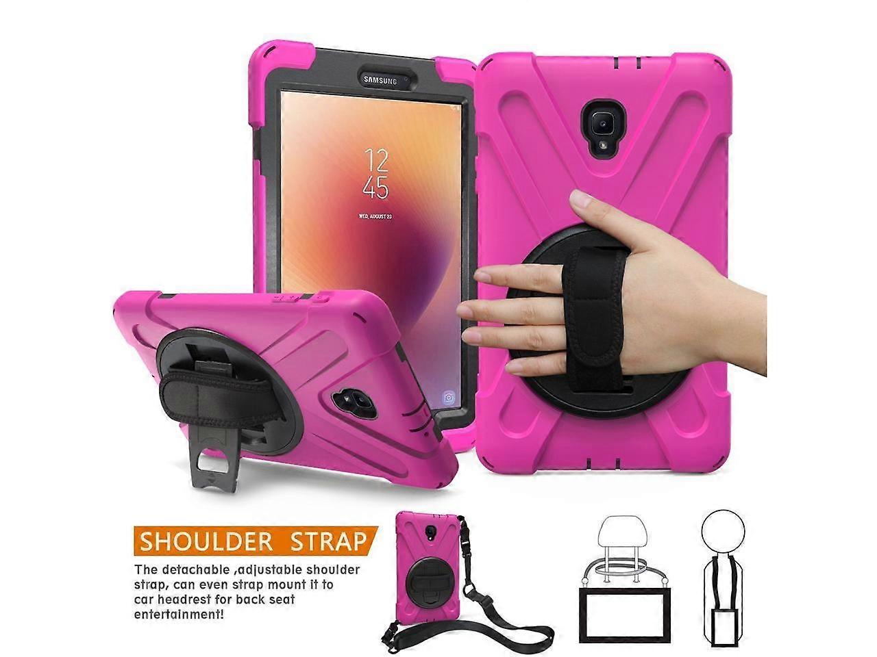Samsung Galaxy Tab A inch 2017 Case SM-T380 SM-T385 Heavy Duty  Protective Cover with Rotatable Stand Adjustable Handle Grio Shoulder Strap - Main Image