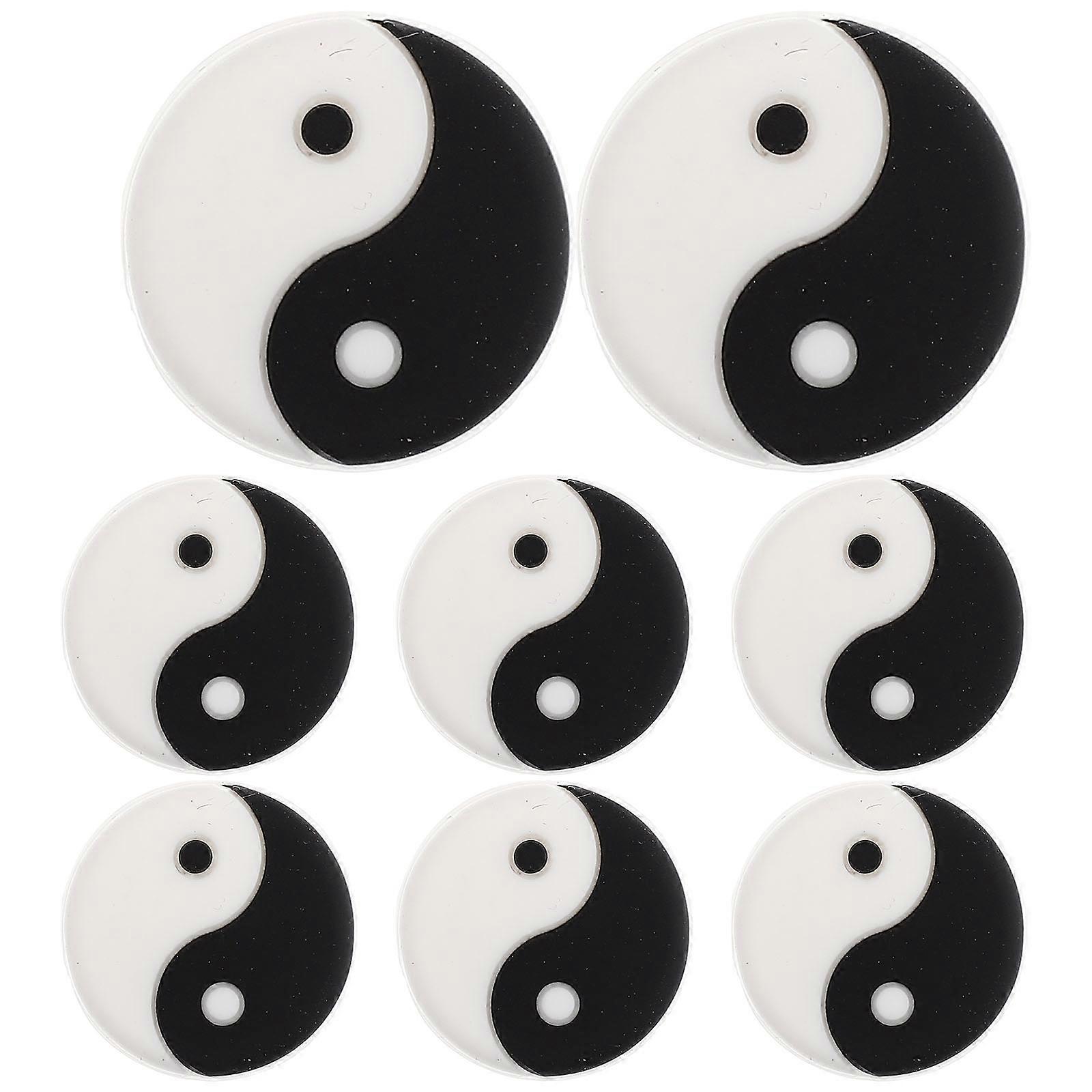 8Pcs Tennis Racket Dampeners Silicone Tennis Racket Shocking Absorbers Tennis Racket Supplies