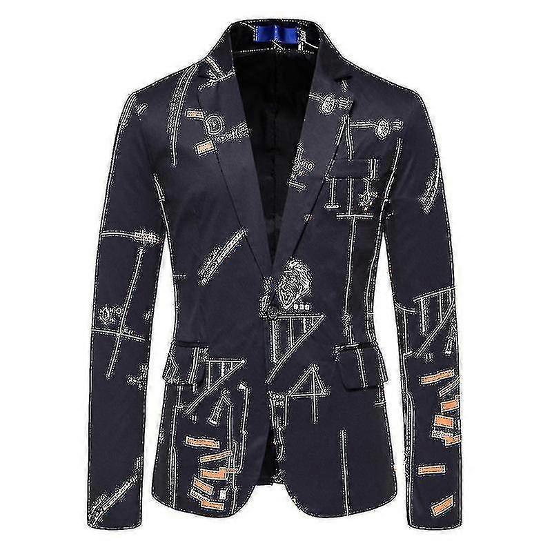 Mens Suit Jackets, Printed One Button Blazers Sports Coats