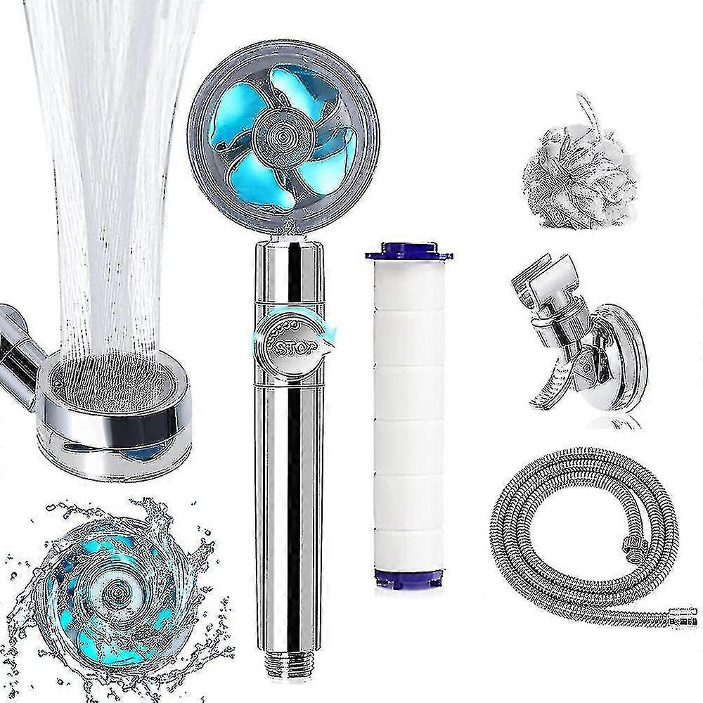 Hydro Jet High Pressure Shower Head With Accessories