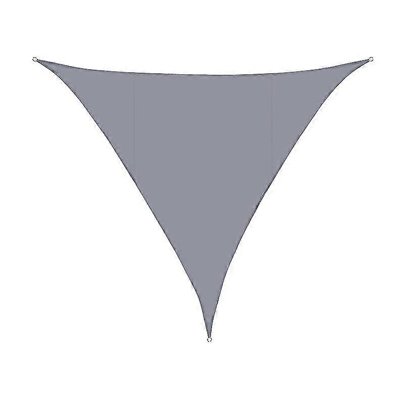 Triangular Shade Sail 3m x 3m x 3m Granite 100% Polyester [PES] Awning Sun Protection from UV Rays 30+ Sun Sail