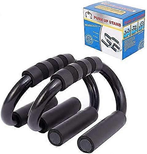 Push Up Bar with Foam Grip Fitness PushUp Stand Bar S Shape Handle Push Sit Up's Bars Chest Press Up