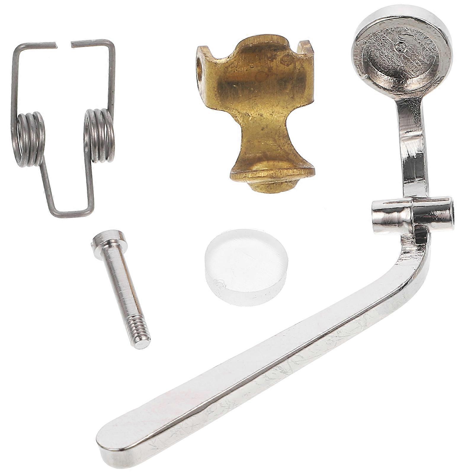 1pc Trombone Watergate Key Bond with Cork Pad Drain Clique Trombone Accessory (Silver)