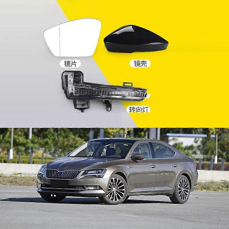 Applicable To 16-18 Fast Style Rearview Mirror Shell Rearview Mirror Cover Reflective Lens Turn Signal