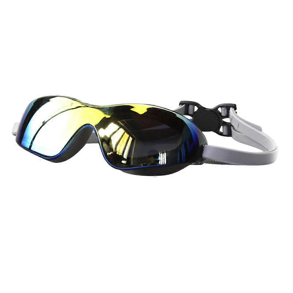 Large Frame Adults Swimming Eyewear Waterproof HD Anti-fog Swim Diving Goggles