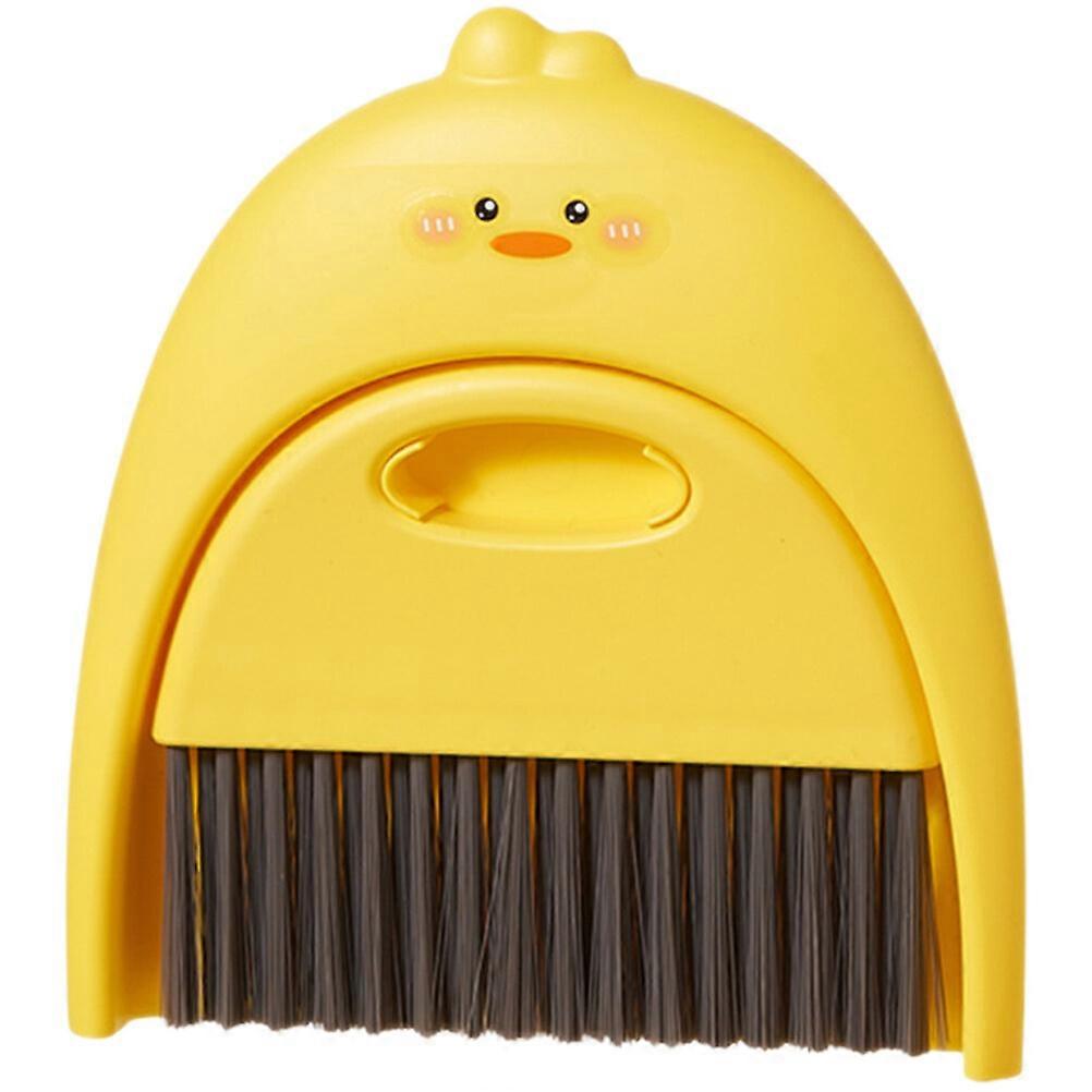 1 Set Mini Dustpan and Brush Set Cartoon Small Broom and Dustpan Cleaning Tool