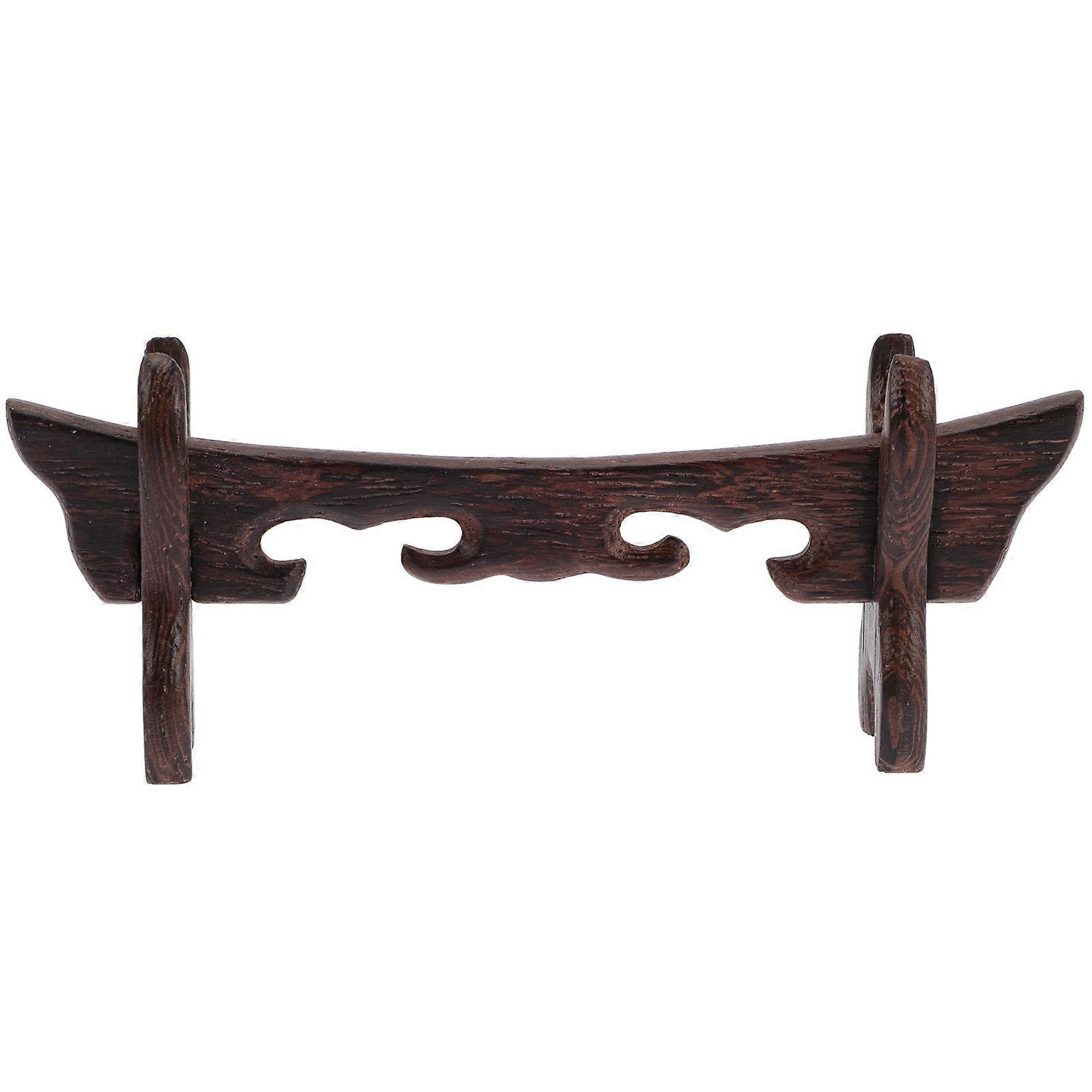 Japandi Dekor Holz Display Halter Home Decor Desktop Katana Halter Horizontaler Holz Display Ständer Tanto Stand Halter