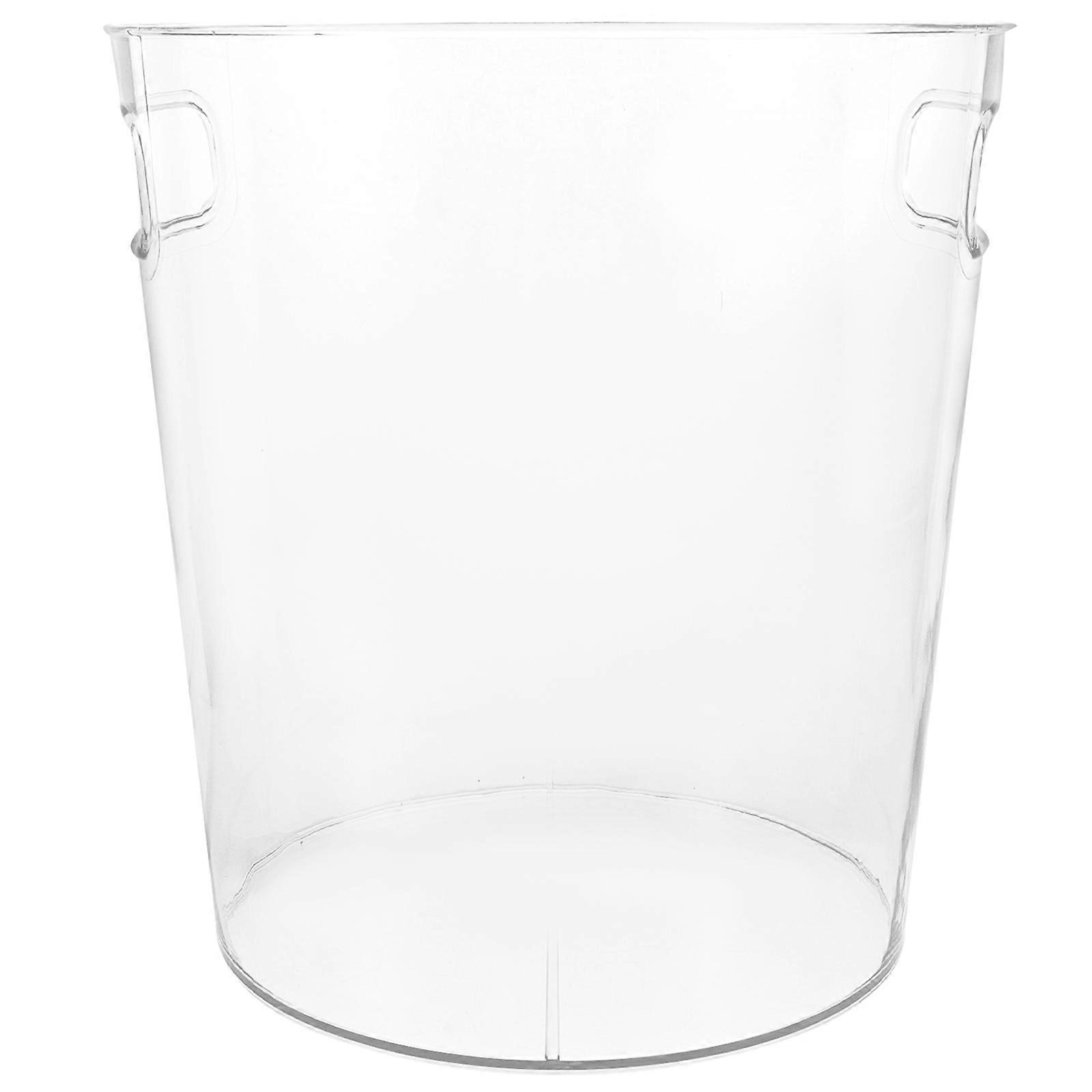Acrylic Flower Bucket Shop Flower Storage Bucket With Handle Multifunctional Bucket