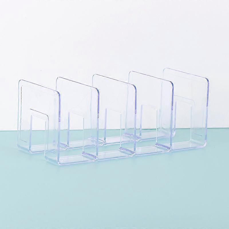 Convenient  Book Arrangement Rack Vertical Type Baffle Book Shelf Acrylic Book Holder