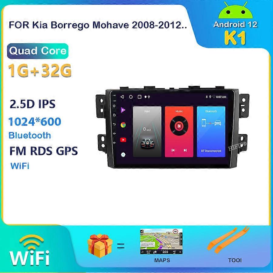 Carplay DSP IPS Android 12 Car Radio For Kia Borrego Mohave 2008-2012 Stereo Multimedia Video Player GPS Navigation BT Wifi HU