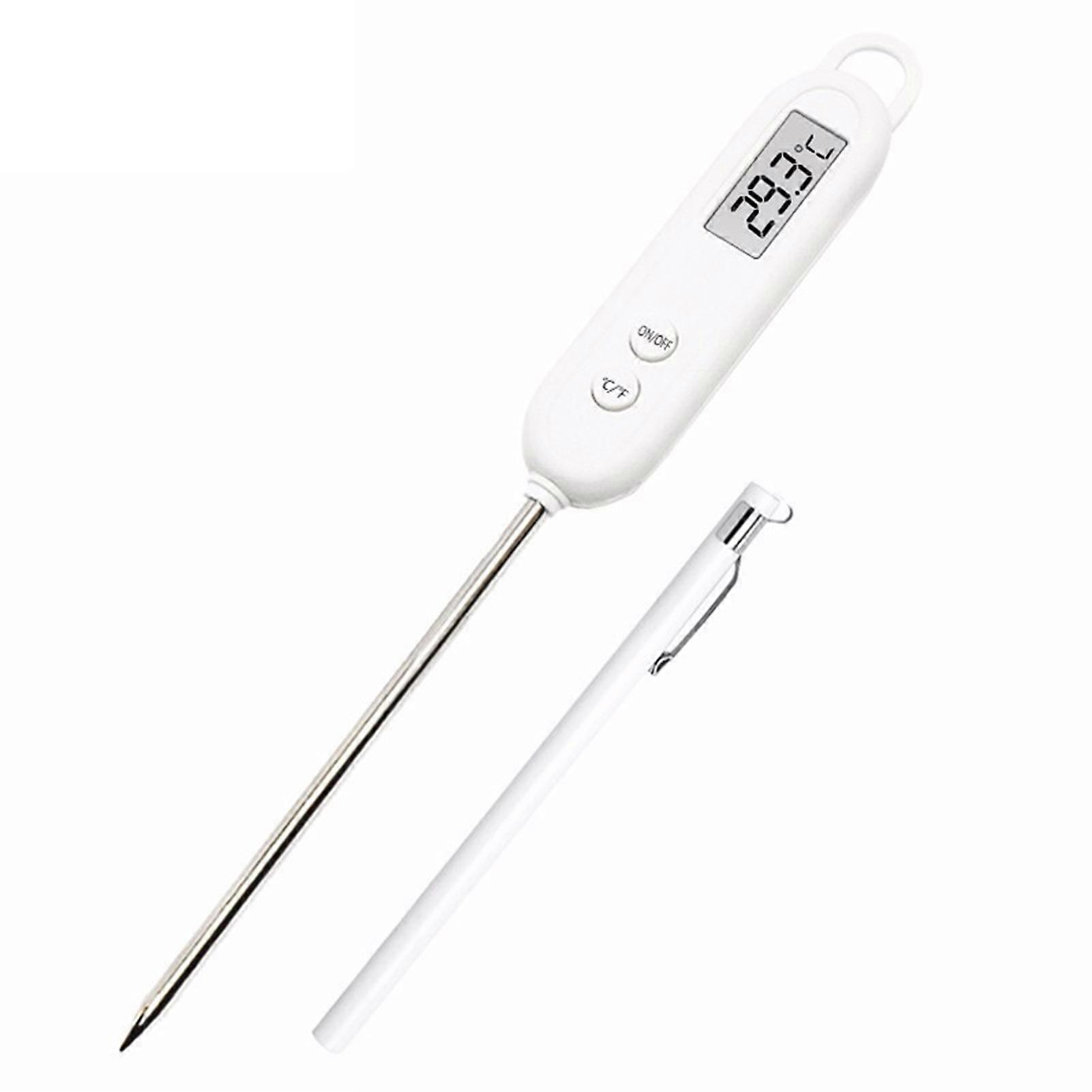 Cooking Thermometer LCD Screen Instant Read Stainless Steel Digital Temperature Sensor for Kitchen