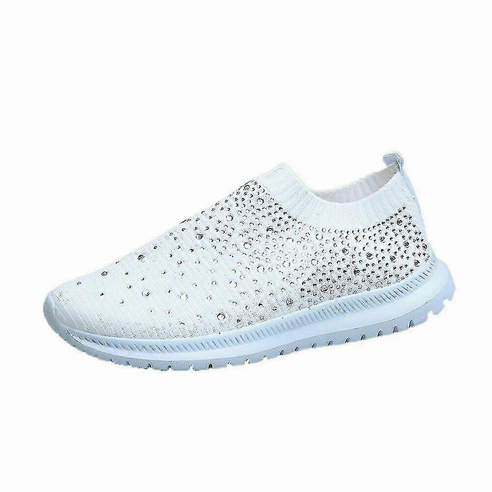 Mulheres Glitter Sparkly Sneakers_y Alta Qualidade