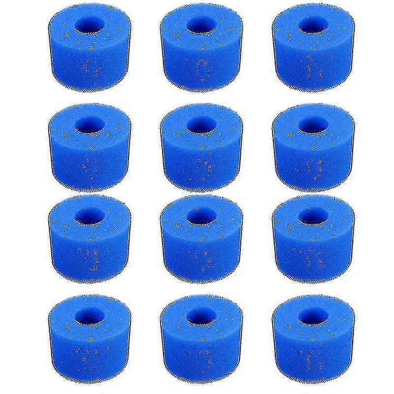 12pcs piscine mousse éponge compatible Intex S1 réutilisable