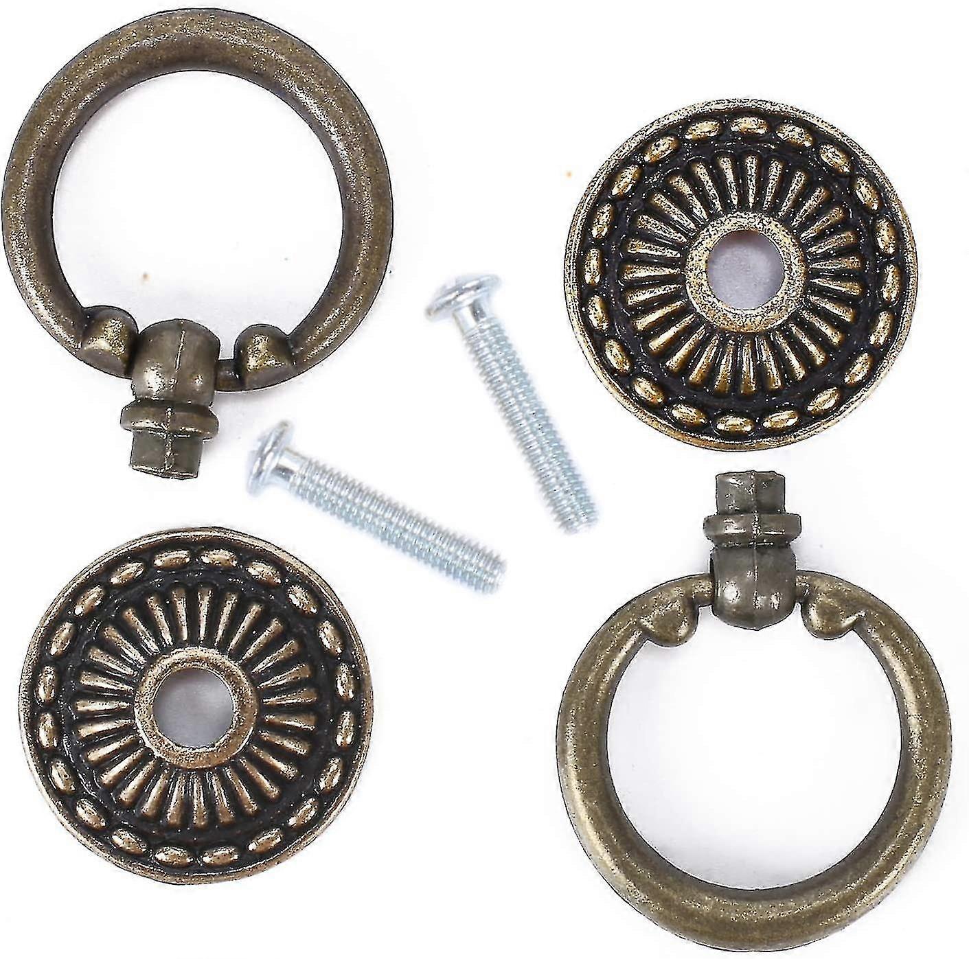 6pcs Furniture Knobs Ring Furniture Handle Vintage Cabinet Knobs Drawer Knobs Cabinet Drawer Pulls Drawer Pulls Knob