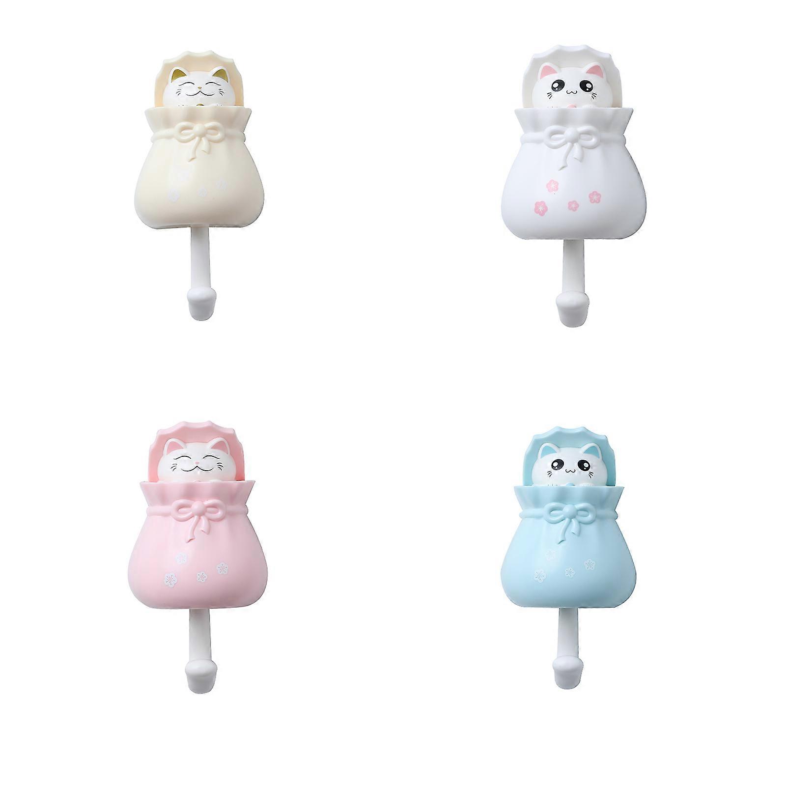 New Wall Hooks Decorative Cat Coat Hooks for Towel, Backpack, Key, Hat