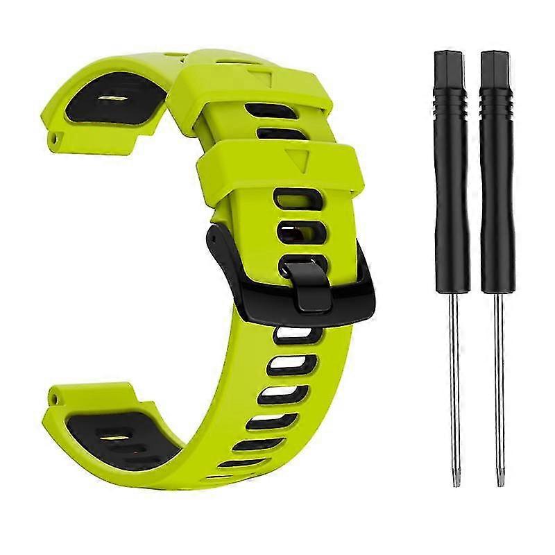 Silikon Stål Spenne Stropp For Garmin Forerunner 220 230 235 620 630 To-farge-A05