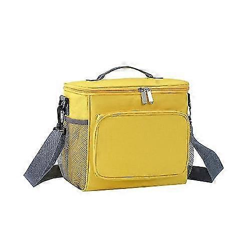 Insulated Lunch Bag Large Portable Reusable Lunch Box For Office Work School Picnic Beach,leakproof Freezable Cooler Bag With Adjustable Shoulder Stra