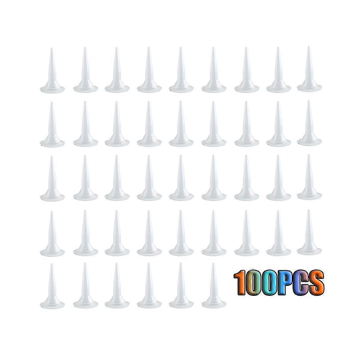 100 PCS Plastic Structure Caulking Nozzles Extender Caulk Nozzle Tip Tool for Caulk Nozzles Applica Boris