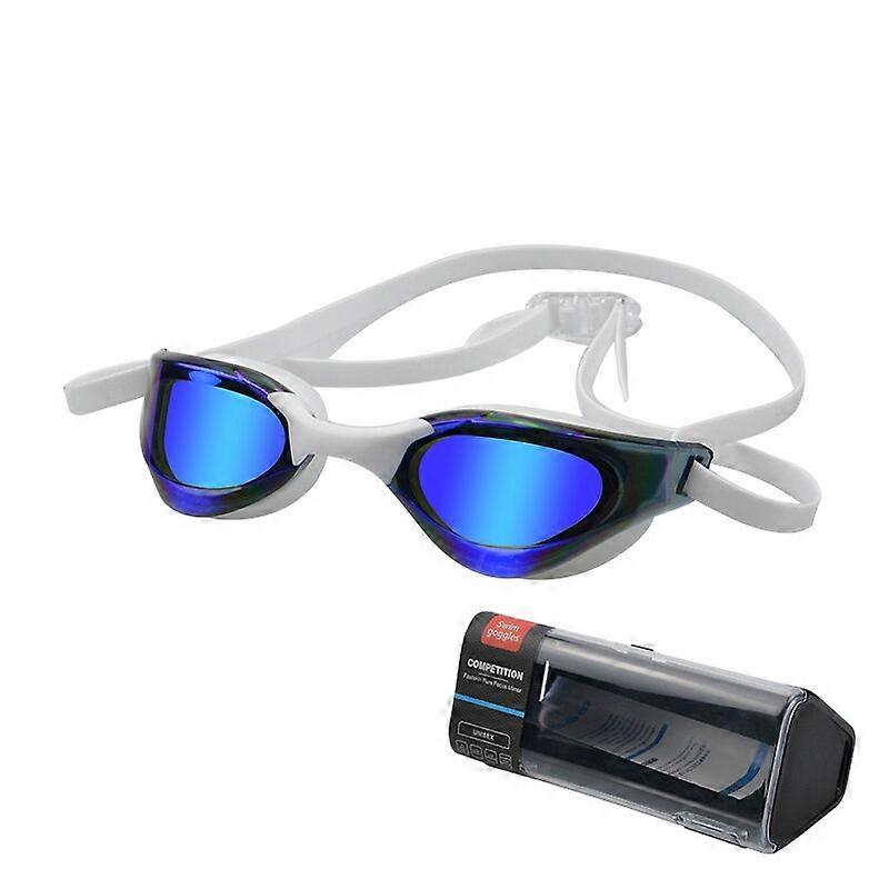 Adult Anti-fog UV protection Lens Men Women Swimming Goggles Waterproof Adjustable Silicone Swim Glasses with Boxes  in pool