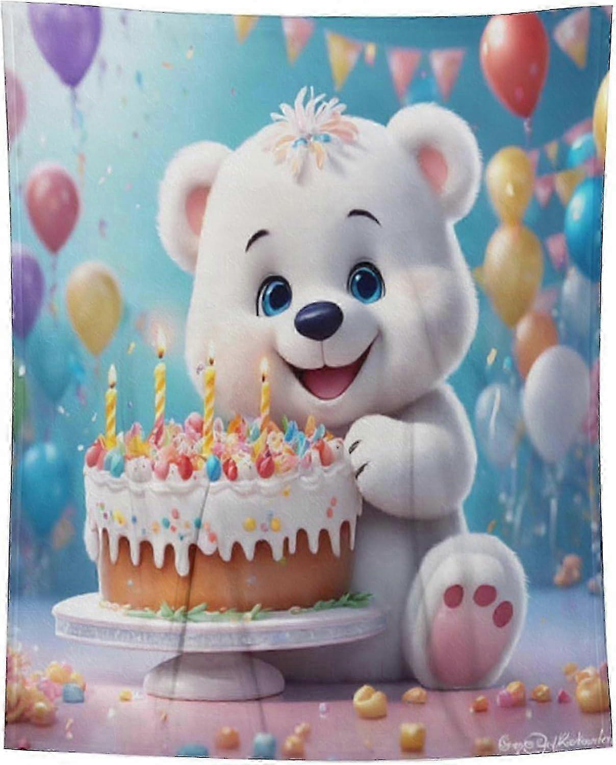 t2578 Blanket Cute Cat Fluffy Soft Throw  Flannel ThrowAntiPilling Blanket Throws  Bed Throw BlanketsCute Bear Blanket bn2578