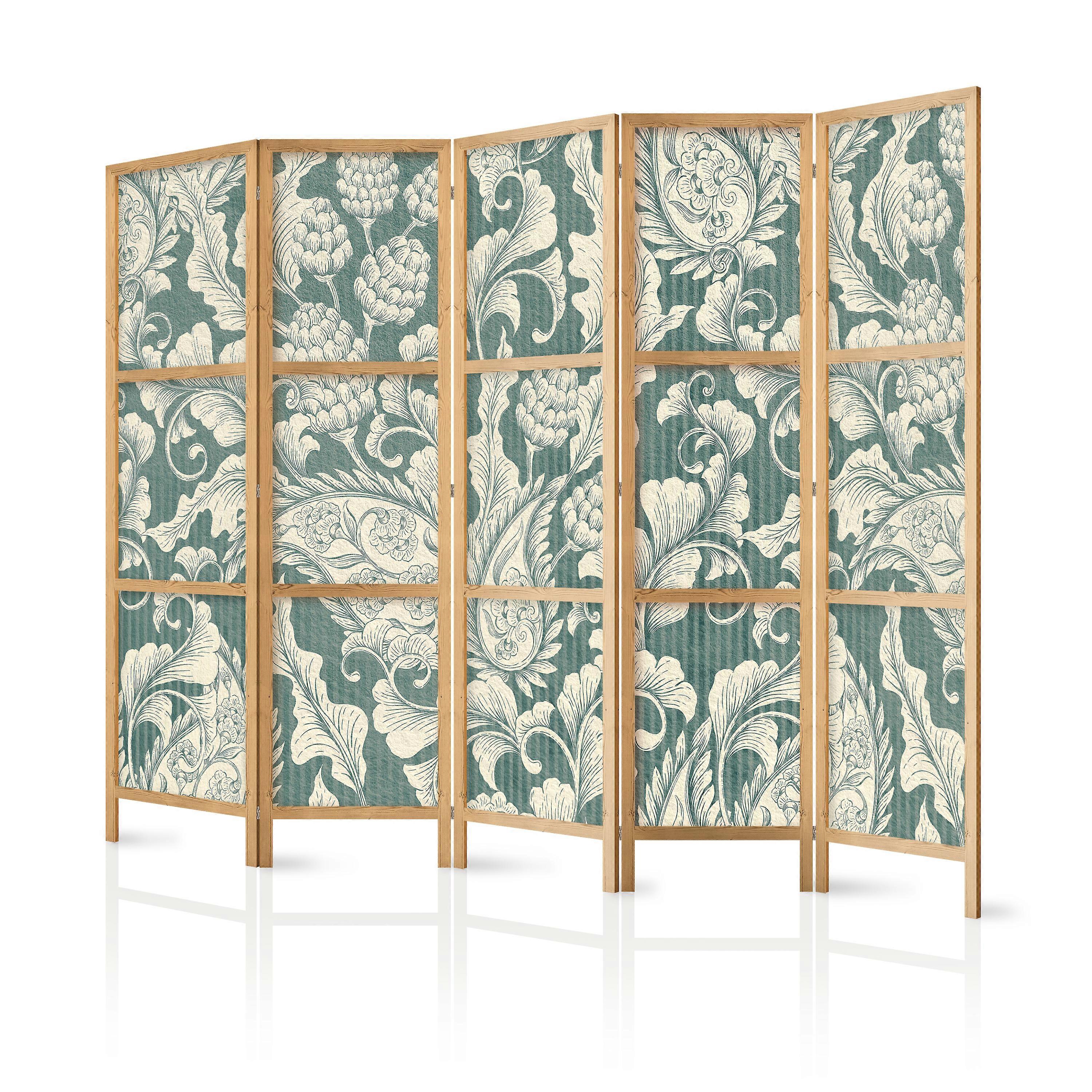 Separator de cameră japonez - Sage Green Flourishes