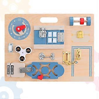 Wooden Busy Board ,Toddler Sensory Board, Montessori Busy Board for Kids, Early Development ,Education and Learning Tools