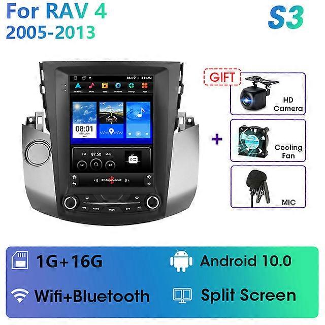 2 Din Android 11 Car Radio For Toyota RAV4 RAV 4 2005-2013 Multimedia Video Player Navigation GPS Carplay Auto Split Screen RDS