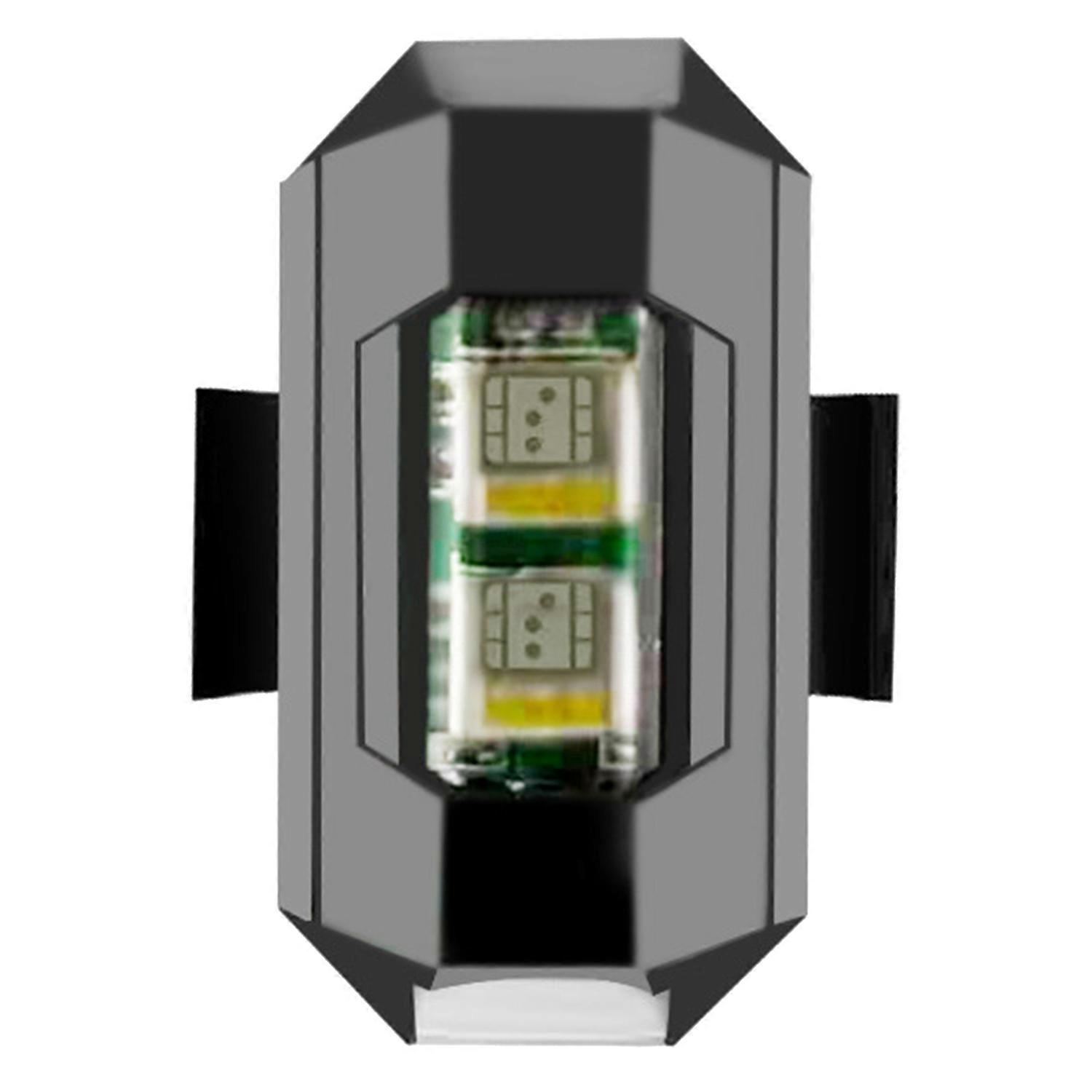 1 Set Aircraft Strobe Light High Brightness Button Operation Multiple Lighting Colors Wiring Free