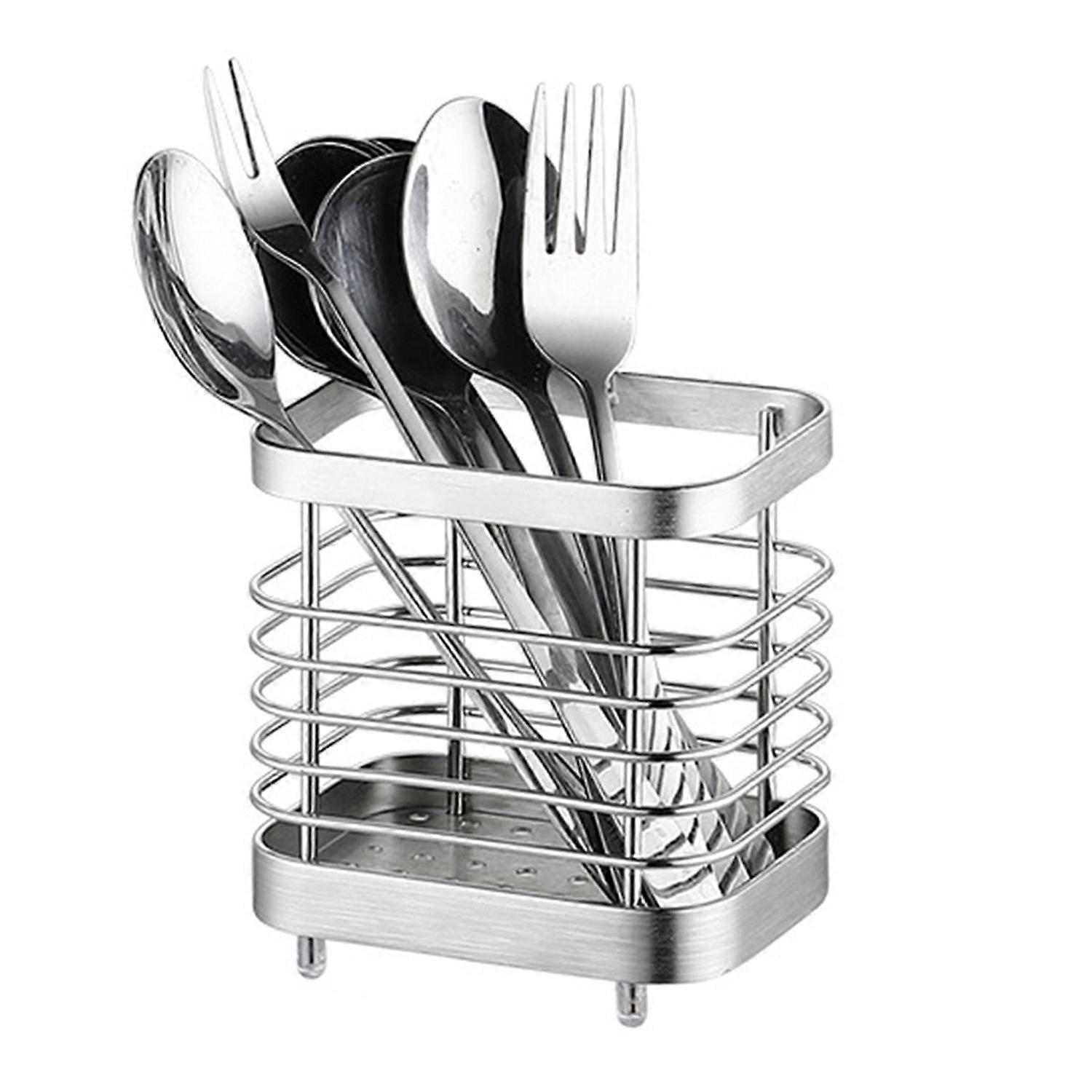 Multipurpose Toothbrush Holder Chopstick Organizer with Drainage Holes Large Capacity Versatile