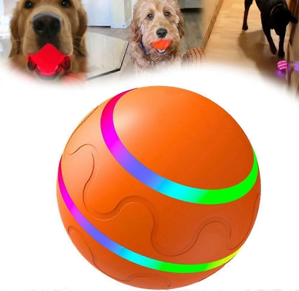 Shaky Ball Toy for Dog, Vibrating Dog Ball, Rechargeable Automatic Moving Shaking Dog Toy Ball, Interactive Rolling Dog Ball Toy with Light