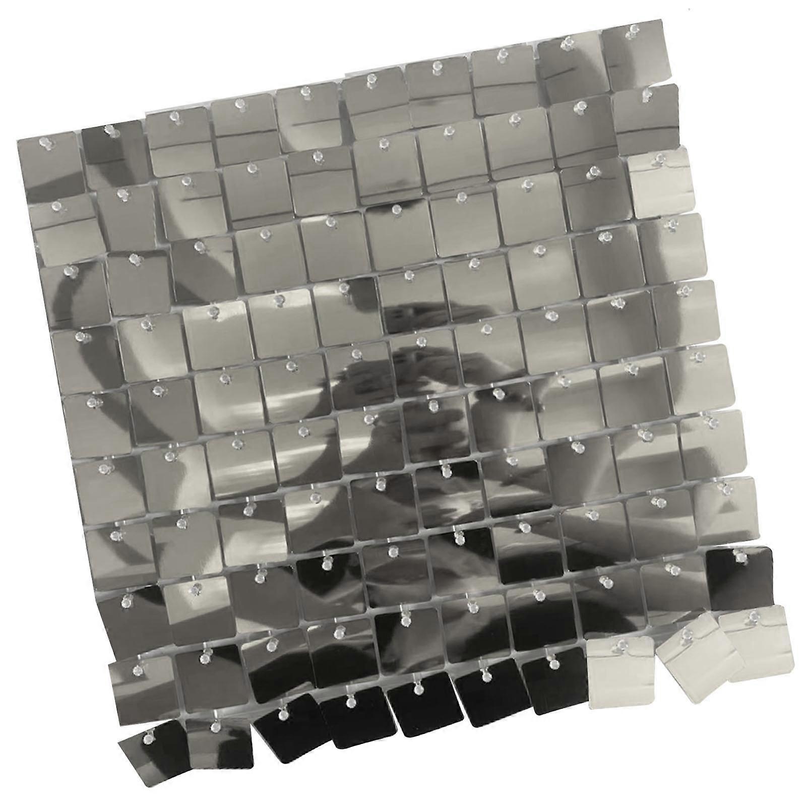 24PCS Shimmer Wall Panels 30x30CM Sequin Backdrop Decor