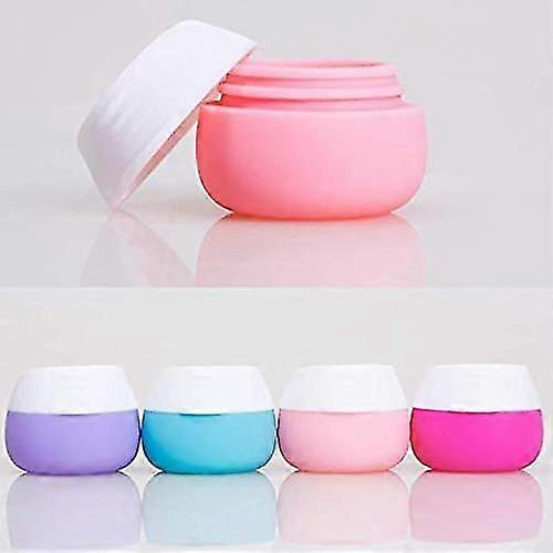 Travel Containers Sets, Silicone Cream Jars For Toiletries, Tsa Approved Travel Size Containers With Hard Sealed Lids For Face Hand Body Cream ,20ml