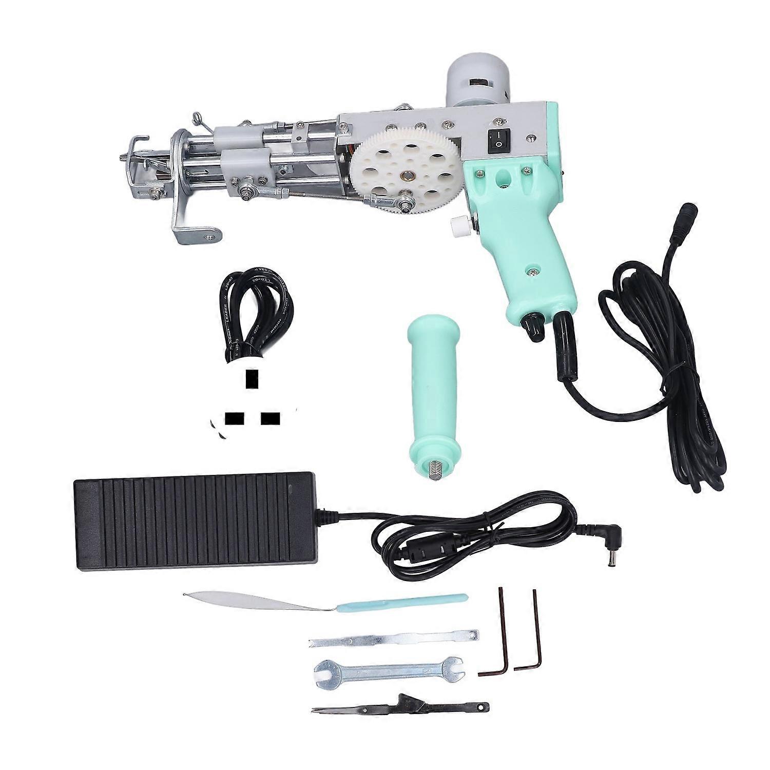 2 in 1 Rug Tufting Machine Adjustable Speed DIY Hand Crafted Electric Carpet Gun Machine for Beginne