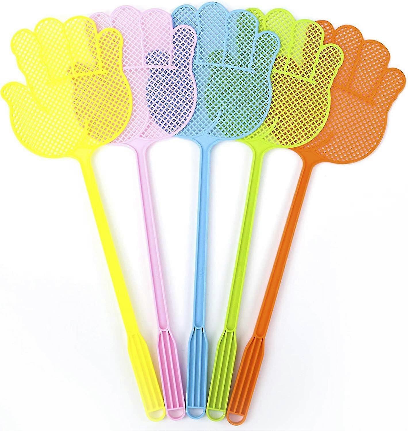Fly Swatter - Long Handle - More Thicker Weight Up To 1.09 Ozs/one -durable - Colorful Pac