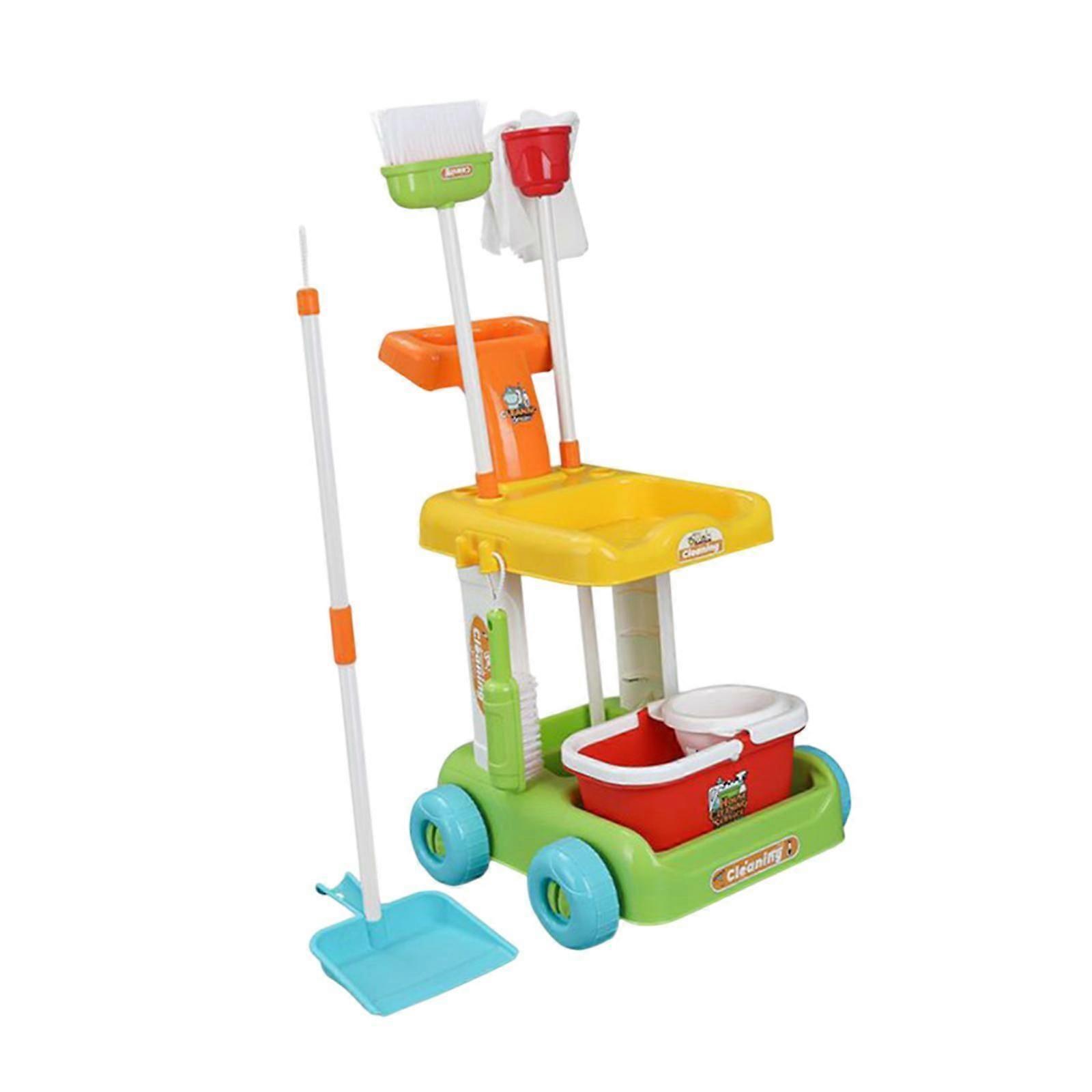 パーティー玩具キッズボーイズガールズ6個のためのキッズ家庭用クリーニングツールほうきとちりとり