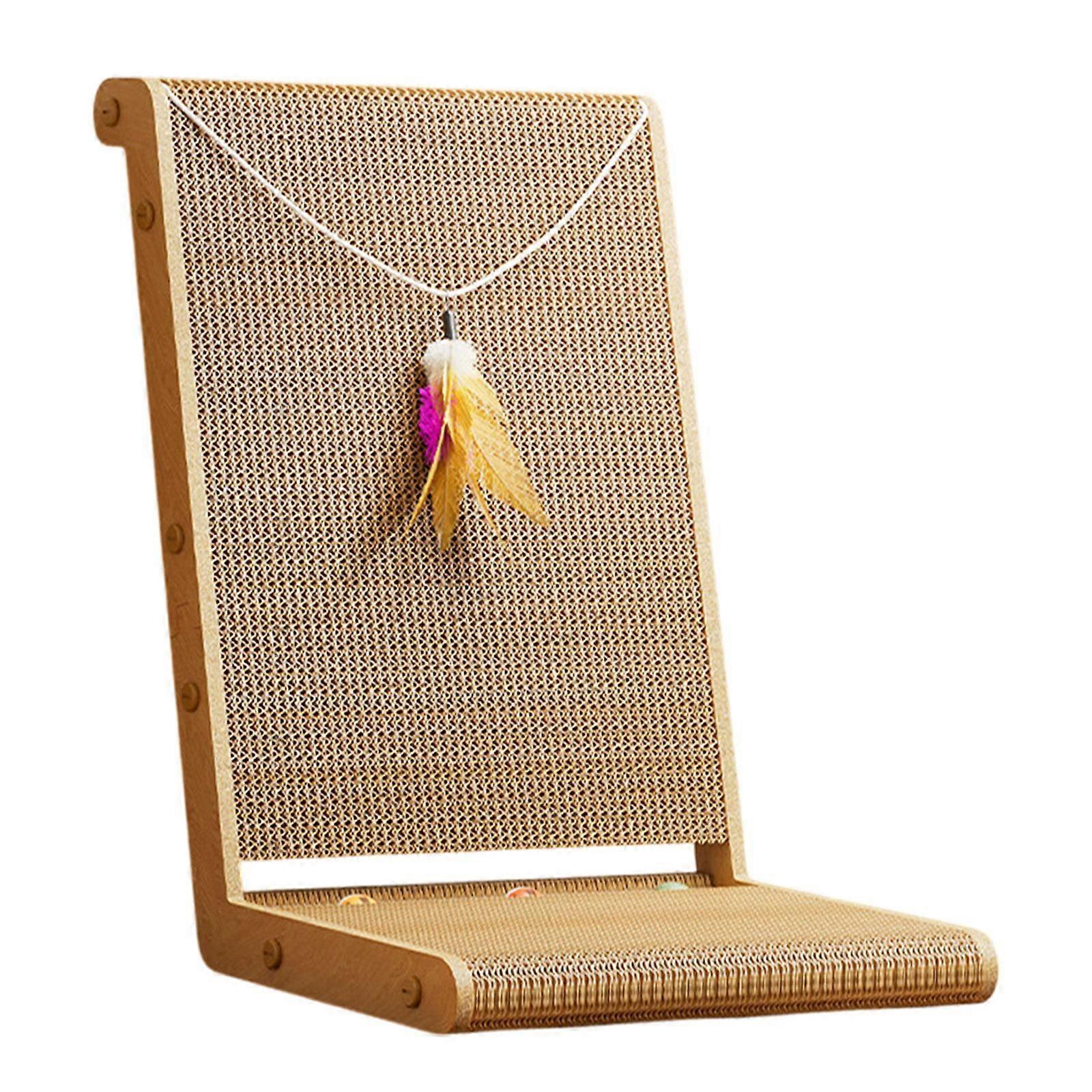 L Shaped Cat Scratcher Cardboard Cat Scratching for Kitty Scratching Resting S