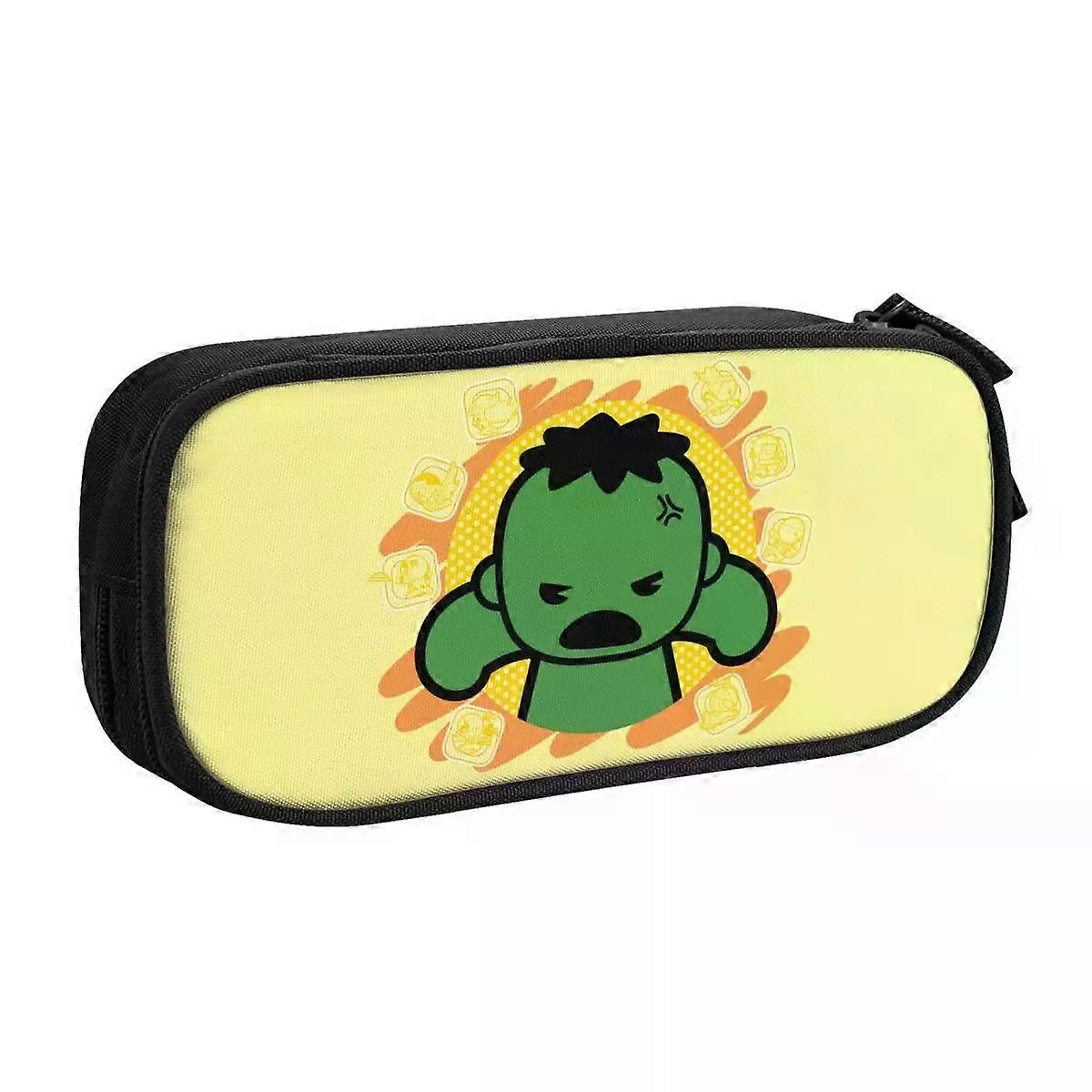 f887 لطيف Kawaii Hulk Hero مقلمة مقلمة حقيبة قلم رصاص صندوق قلم للطلاب حقائب كبيرة السعة الطلاب هدية مدرسية jbfq887