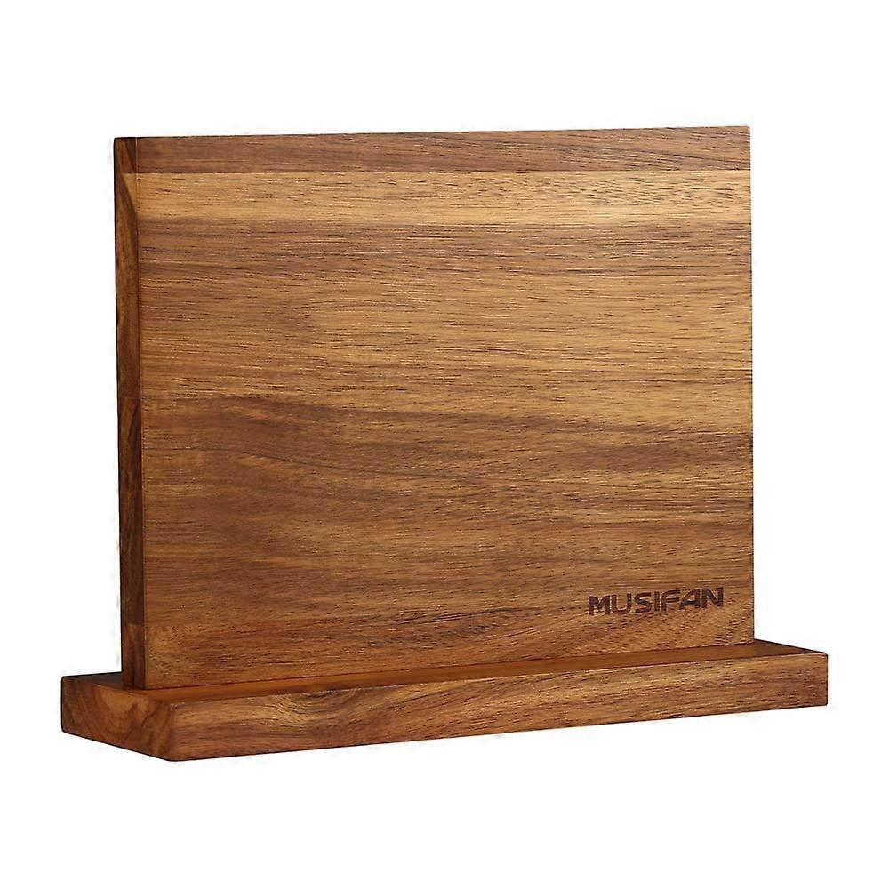 Magnetic Knife Block – Bamboo Knife Holder & Stand for Kitchen Cutlery Display and Storage Rack, 12 Slots
