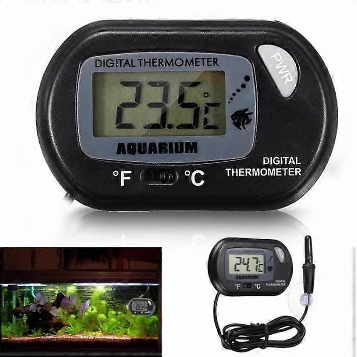 Thermometer - ZZ14936 - Digital - Suction Probe - Ideal for Aquariums - Color Black